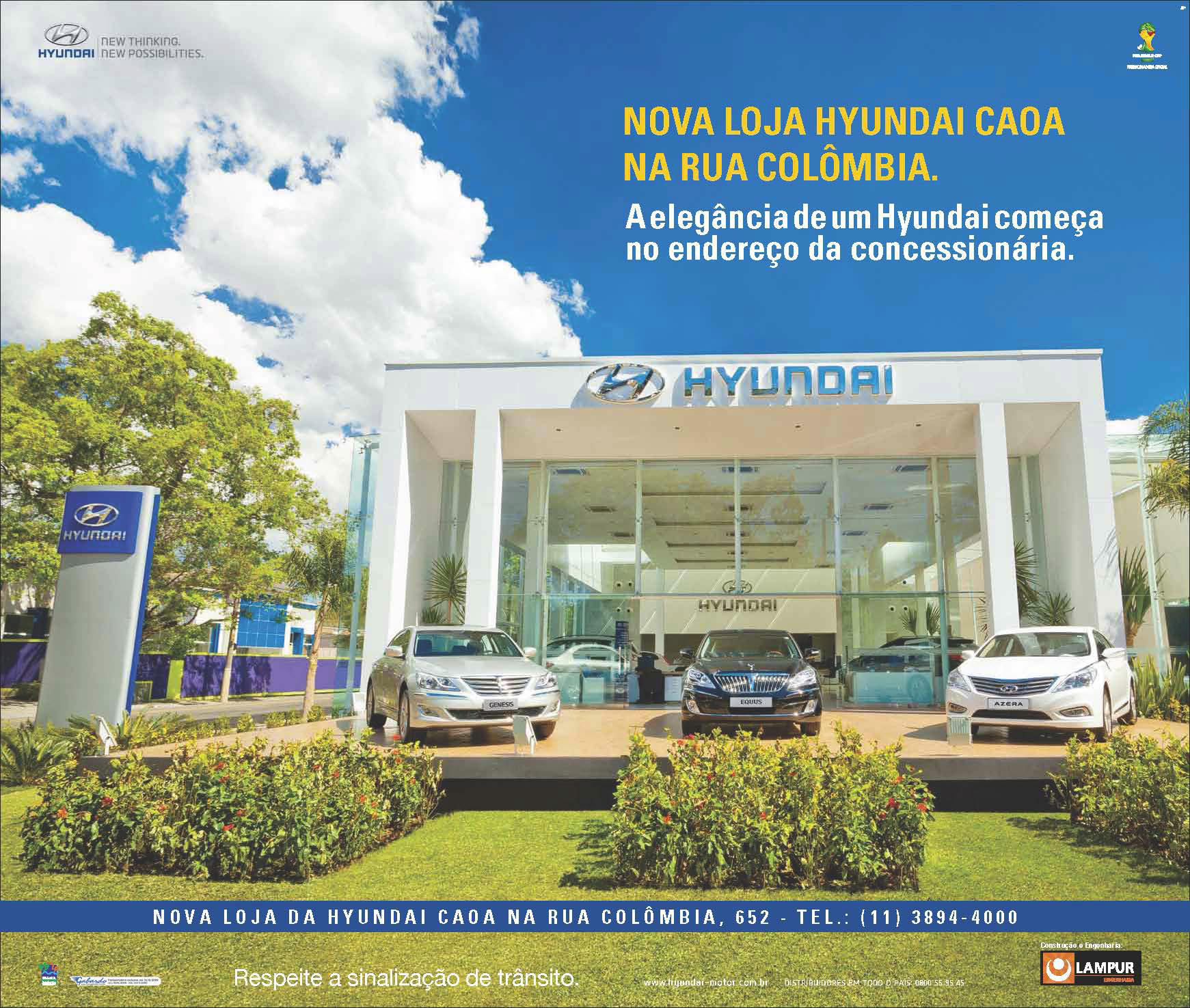 Nova Hyundai CAOA na Rua Colombia